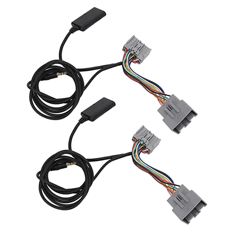 2Pcs Car 14Pin Bluetooth Module Music Adapter Aux Audio Cable For Volvo C30 C70 S40 S40 S60 S70 S80 V40 V50 V70 XC70 Easy To Use