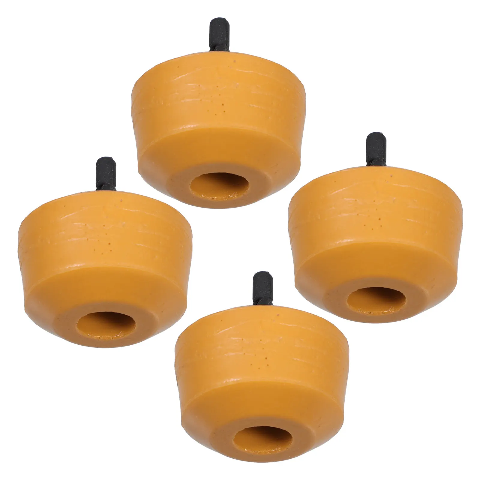 

4Pcs Rubber Suspension Buffer for Rear Leaf Springs Shock Absorption Durability Easy Install Replacement Parts Rear Plate Spring