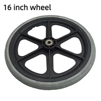Rueda trasera para silla de ruedas, neumático sólido de 16 pulgadas, específico
