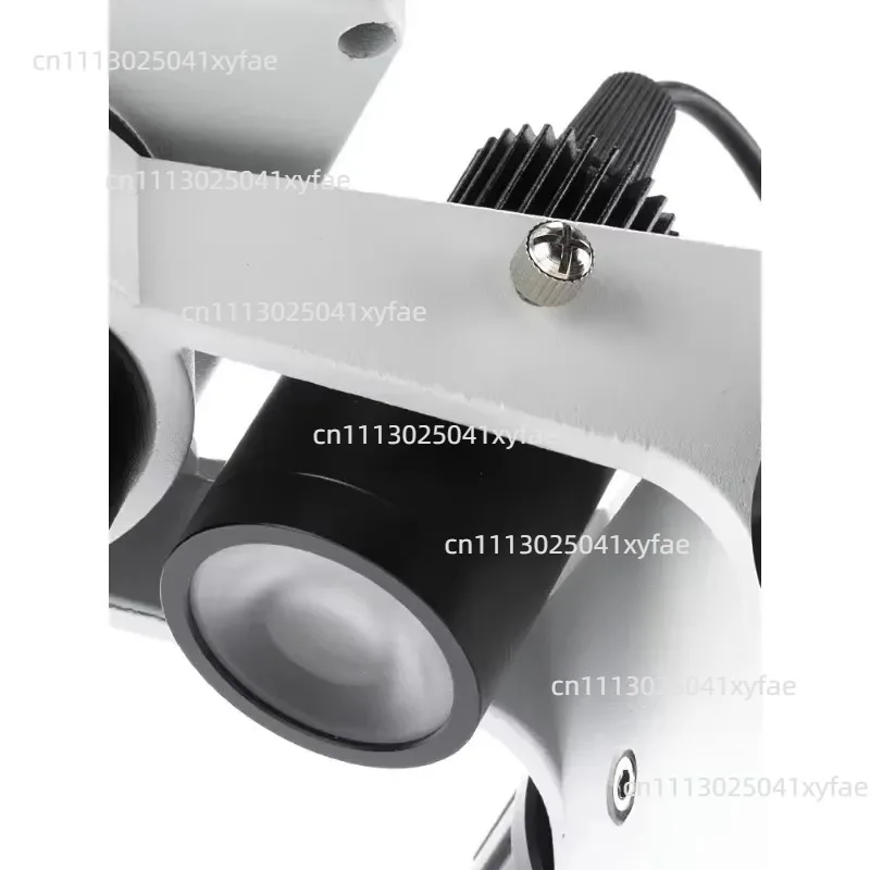 COB Oblique Spotlight LED Light Source for Stereoscopic Microscope, Adjustable Brightness, White & Yellow Light Optional