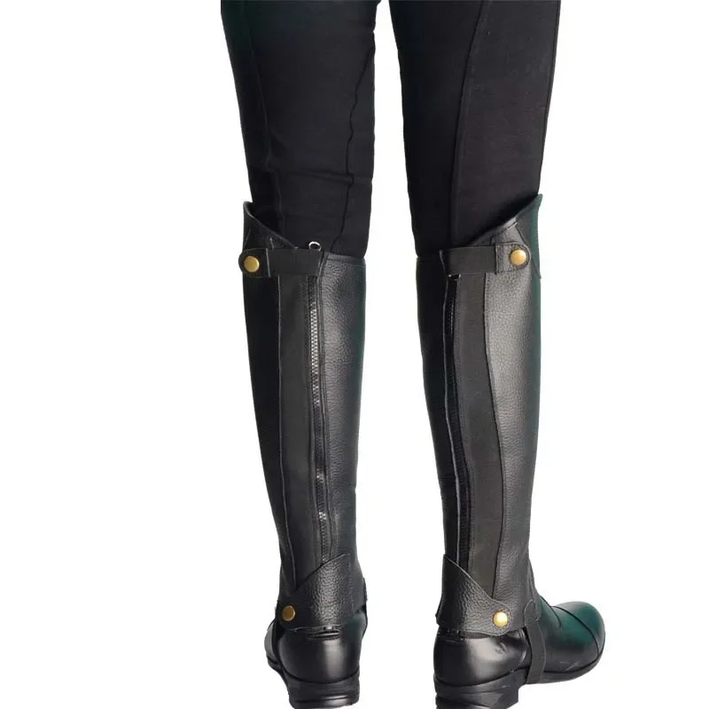 Leggings De Couro De Microfibra Equestre, Capa Durável De Botas De Equitação, Protetores Do Corpo, Equipamento De Engrenagem De Proteção Macia