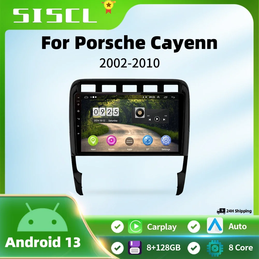 

2 Din Car Radio For Porsche Cayenne 1 9PA 2002-2010 Multimedia Video Player Navigation GPS Wireless CarPlay Android Auto BT5.0