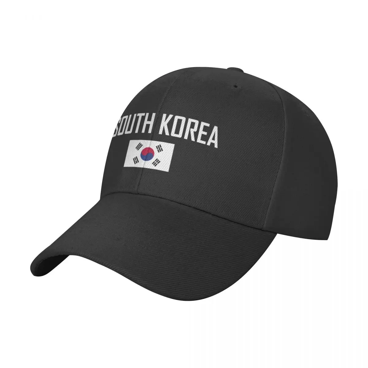 SOUTH KOREA Country Name With Flag Sun Baseball Cap Breathable Adjustable Men Women Outdoor Soccer Hat For Gift