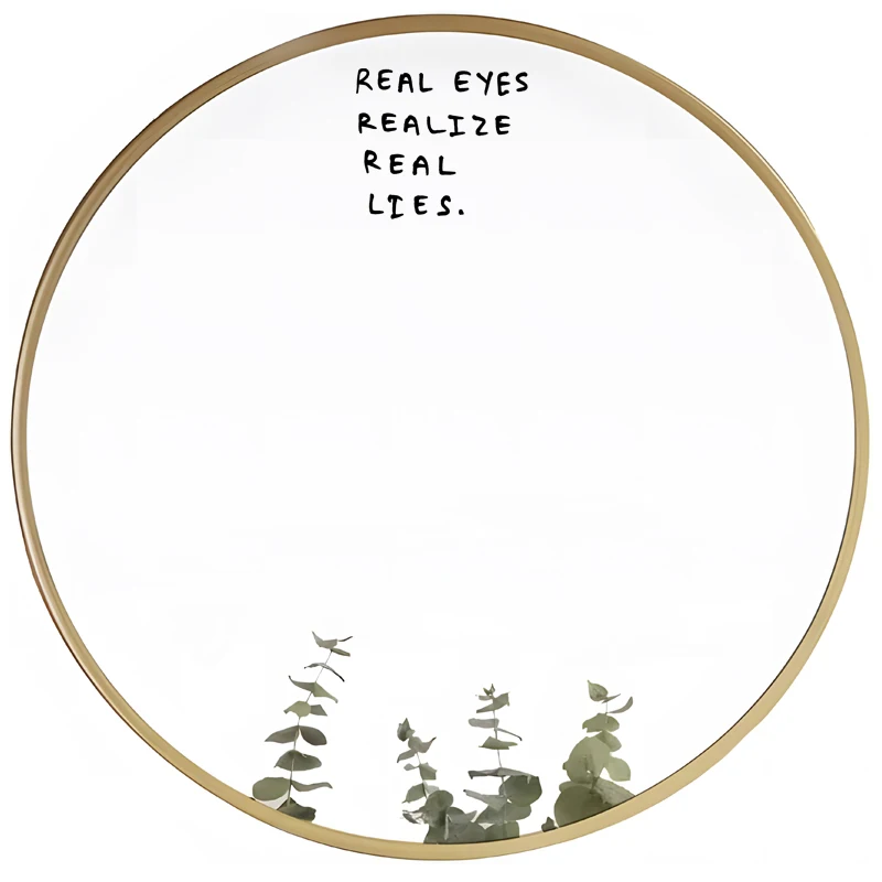

Real eyes realize real lies mirror decals car stickers