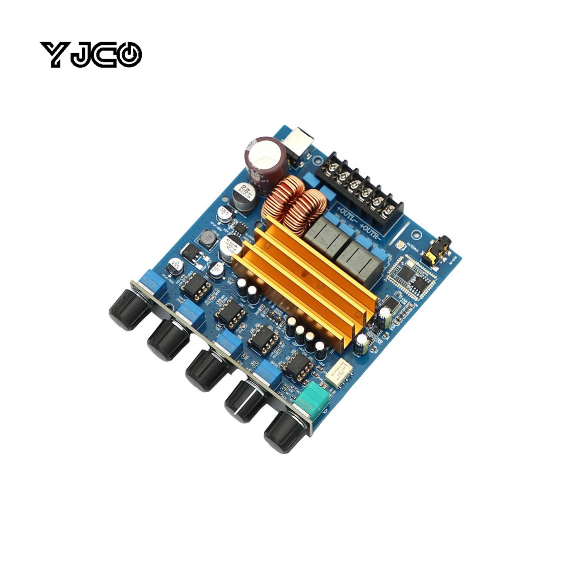 

YJCO TPA3223 2.1 Channel Class D Bluetooth 5.1 Power Amplifier Board 400W + 2×200W Peak Output Audio Amp with QCC3034 Module