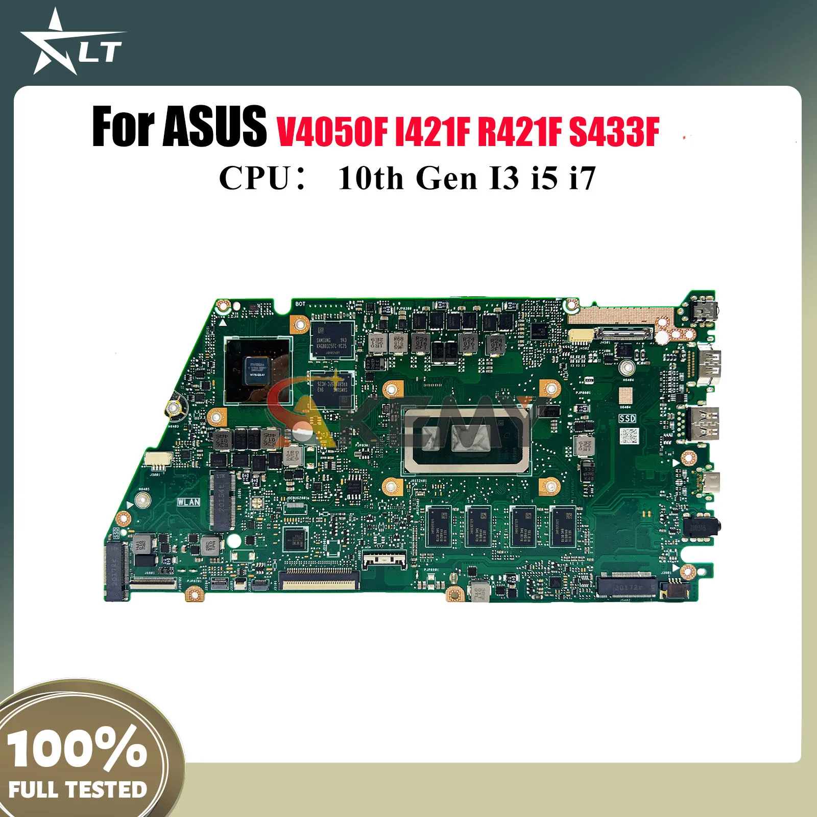 

X421FL Материнская плата для ноутбука ASUS X421FPY X421FAY R421F I421F X421FL V4050F X421F X421FQY S433F Материнская плата с 10-го поколения I3 i5 i7