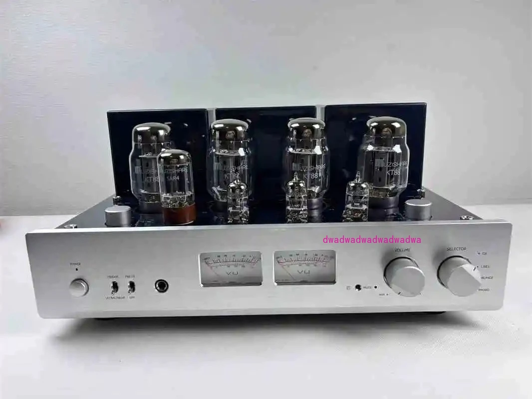

Excellent Latest Balanced Version MUZISHARE X7 Electronic Tube Power Amplifier,12AX7*1.12AU7*2, KT88*4, 5AR4*1,With Remote