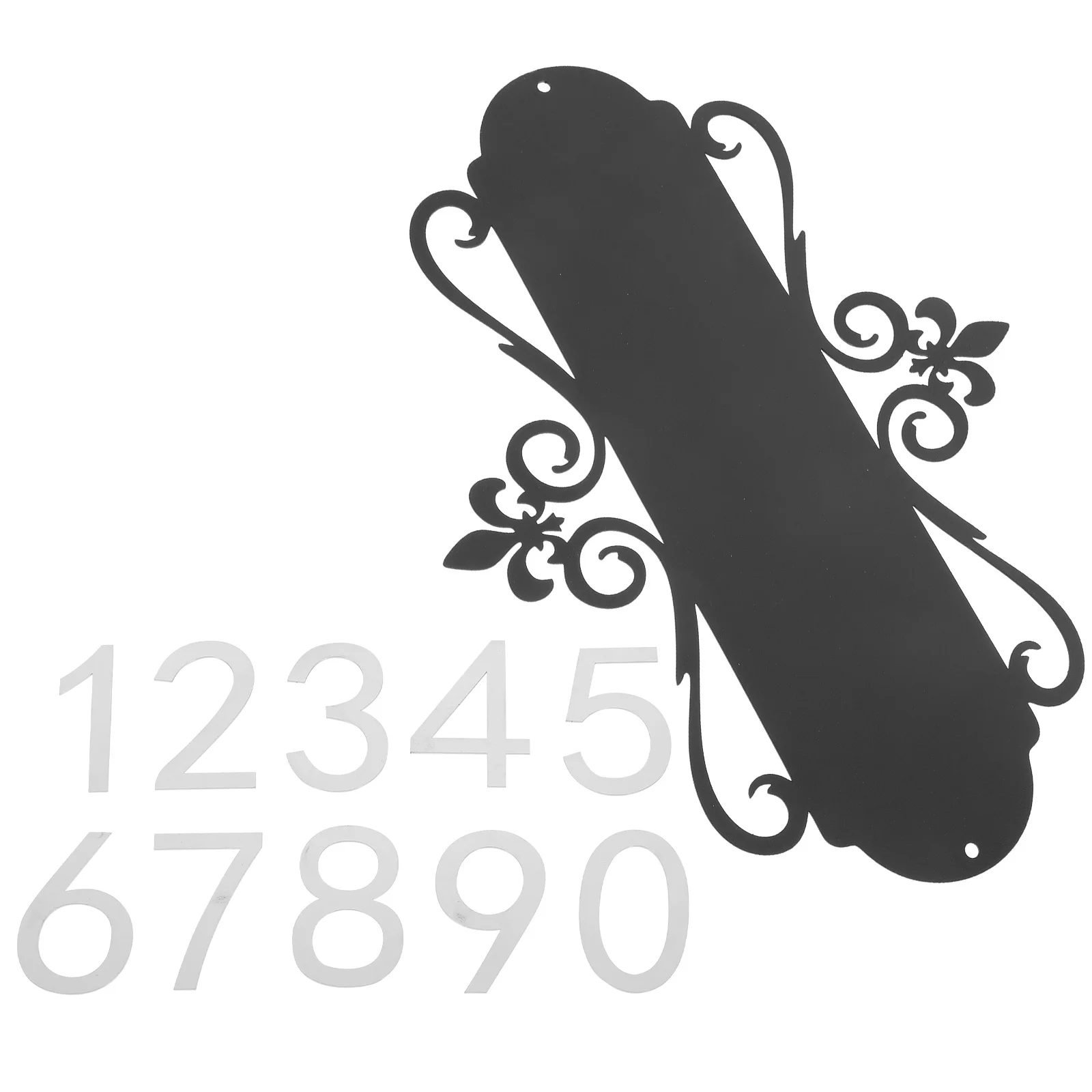 

1 Set Iron Home Address Numbers For Door Wall Number Sign Stick On Numbers Modern Outdoor Indoor Mailbox Office Hotel