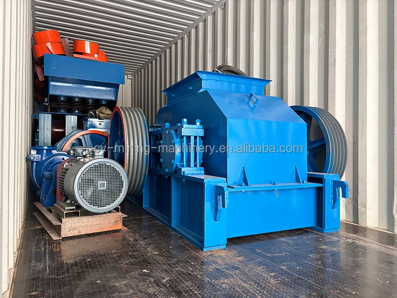 Mesin Penghancur Batu dan Mineral Tambang Emas Tembaga yang Laris Manis, Mesin Penghancur Batu Batuan, Mesin Penghancur Batu Batuan dengan Roller Ganda