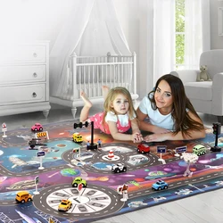 City Rug Kids Toys Games Road Mat Children Traffic Car Map Boy Girls Educational Toy Road Carpet Playmat Baby Crawling Mats