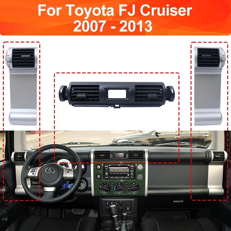 

For Toyota FJ Cruiser 2007 - 2013 Air Conditioning Outlet Assembly Panel Ventilation Refitting Fascia Parts