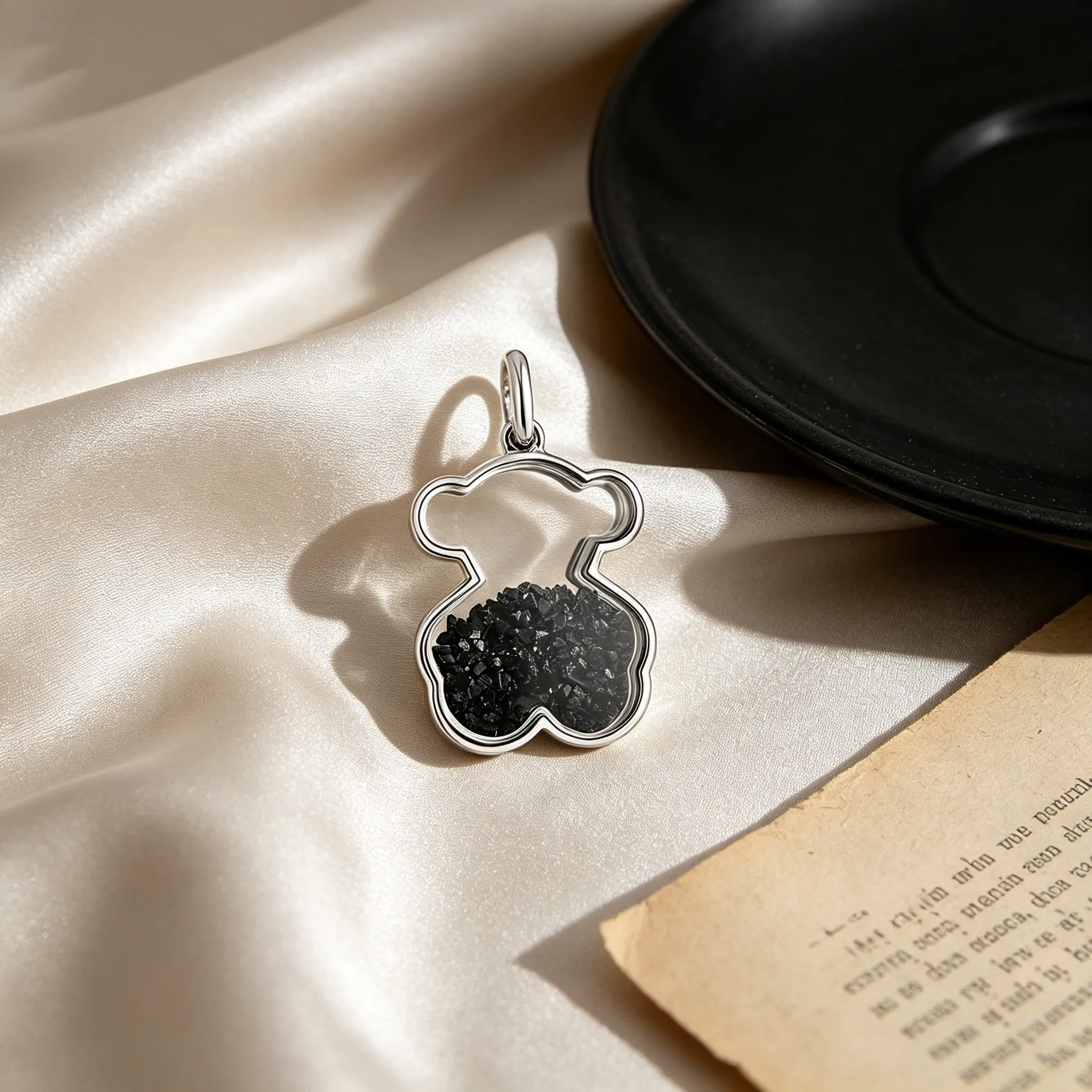 

Серебряное колье 925 пробы с блестящим кулоном в виде медведя, милый граненый шарм в виде животного, стильное украшение для женщин и девушек, модный подарок