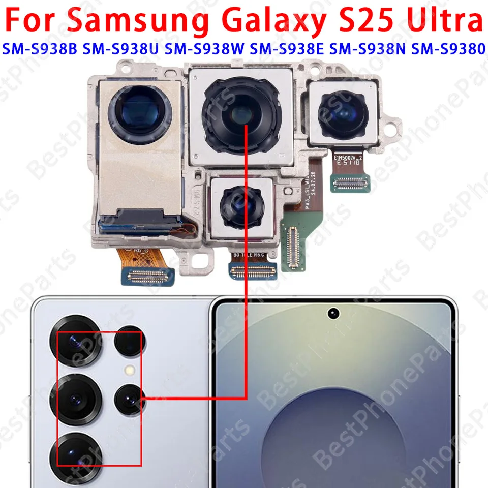 Front and Rear Camera Flex Cable for Samsung Galaxy S25 Ultra SM-S938