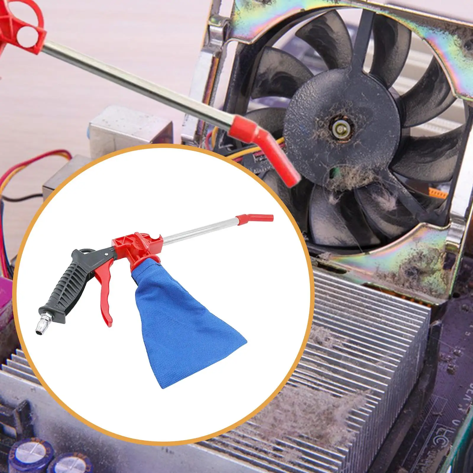 Industrial Pneumatic Vacuum Cleaner Air Compressor Blower Handheld Cleaning Tool for Vehicle Interior and Home Appliance - view 6