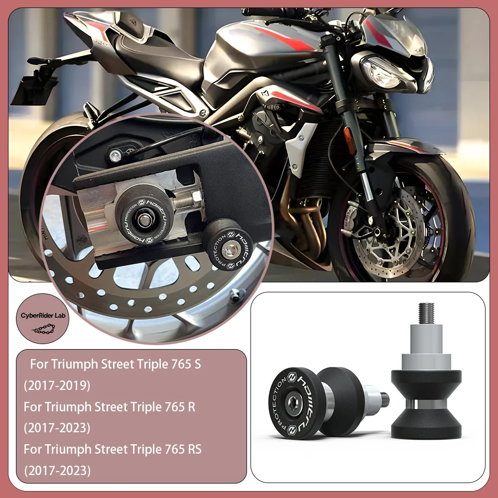 

For Triumph Street Triple 765 RS Moto2/675RX/660 S Paddock Stand Bobbins - Motorcycle Accessories, Spindle Bobbins