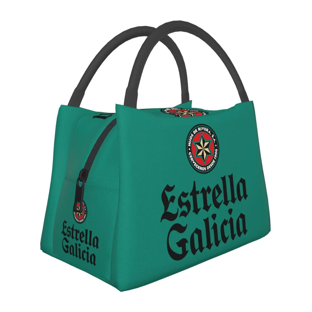 

New Estrella Galicia Beer Spain Insulated Lunch Bag Leakproof Thermal Cooler Bento Box Picnic Travel