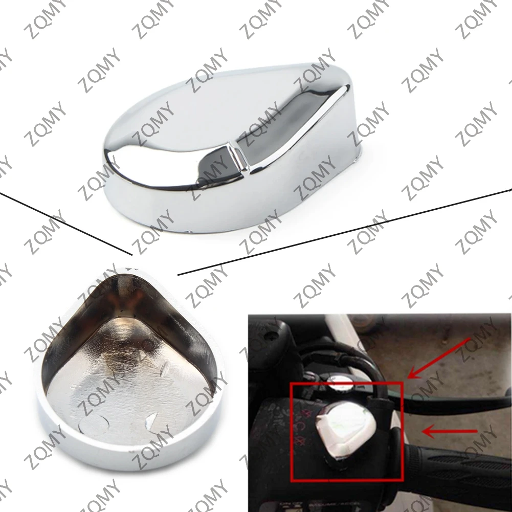 1pcs For Honda GL1800 Goldwing 2001-2011 Motorcycle Fairing Kill Switch Cover Decoration Bokykits Parts Accessories Chrome ABS