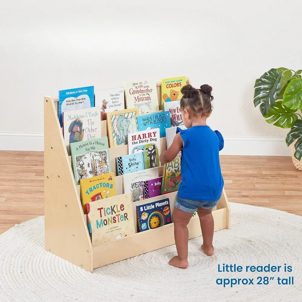 Children's single sided bookcase, classroom bookcase, nature