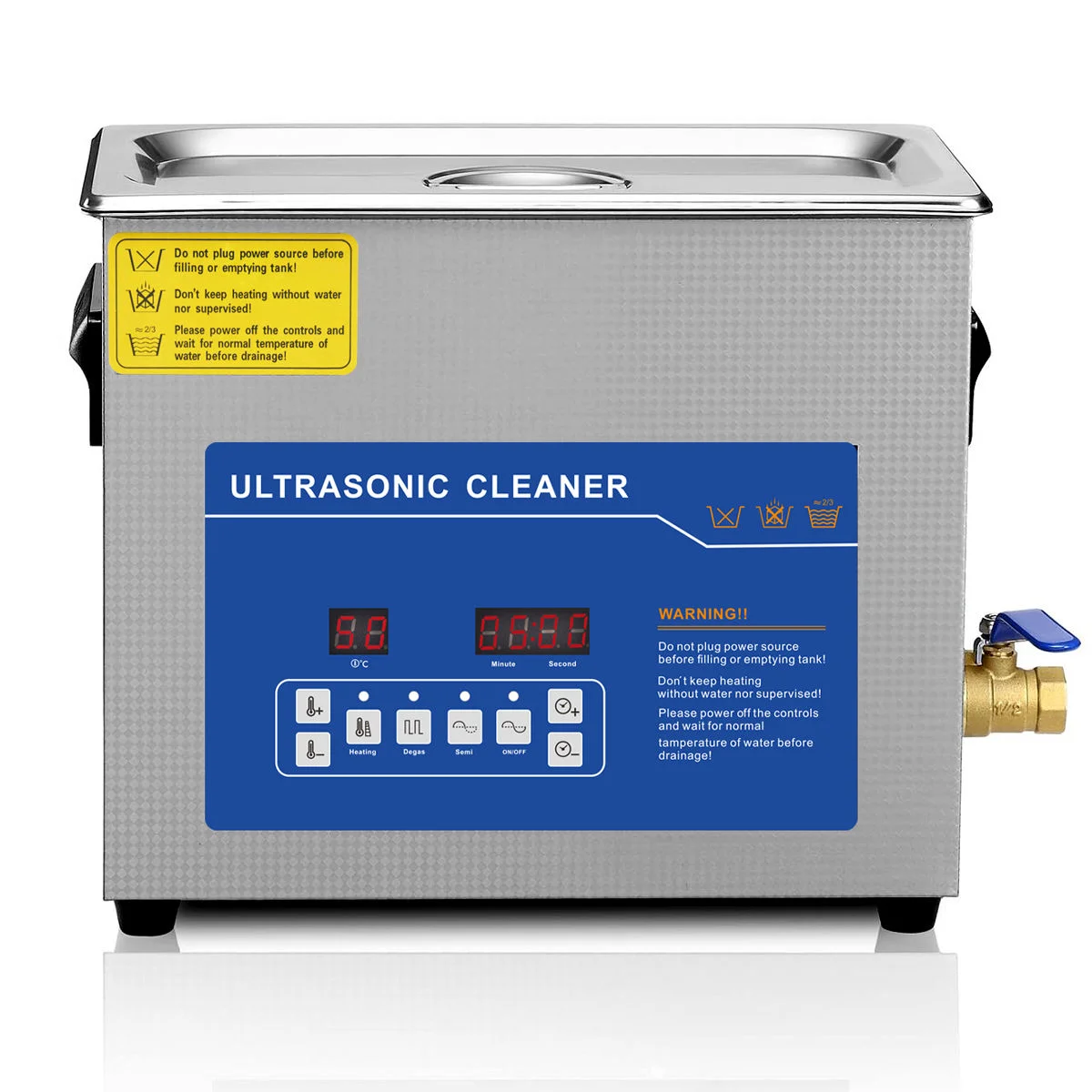 Ultrasonic Cleaner Lab - Portable Dental Equipment Desktop 6.5L/10L Ultrasonic
