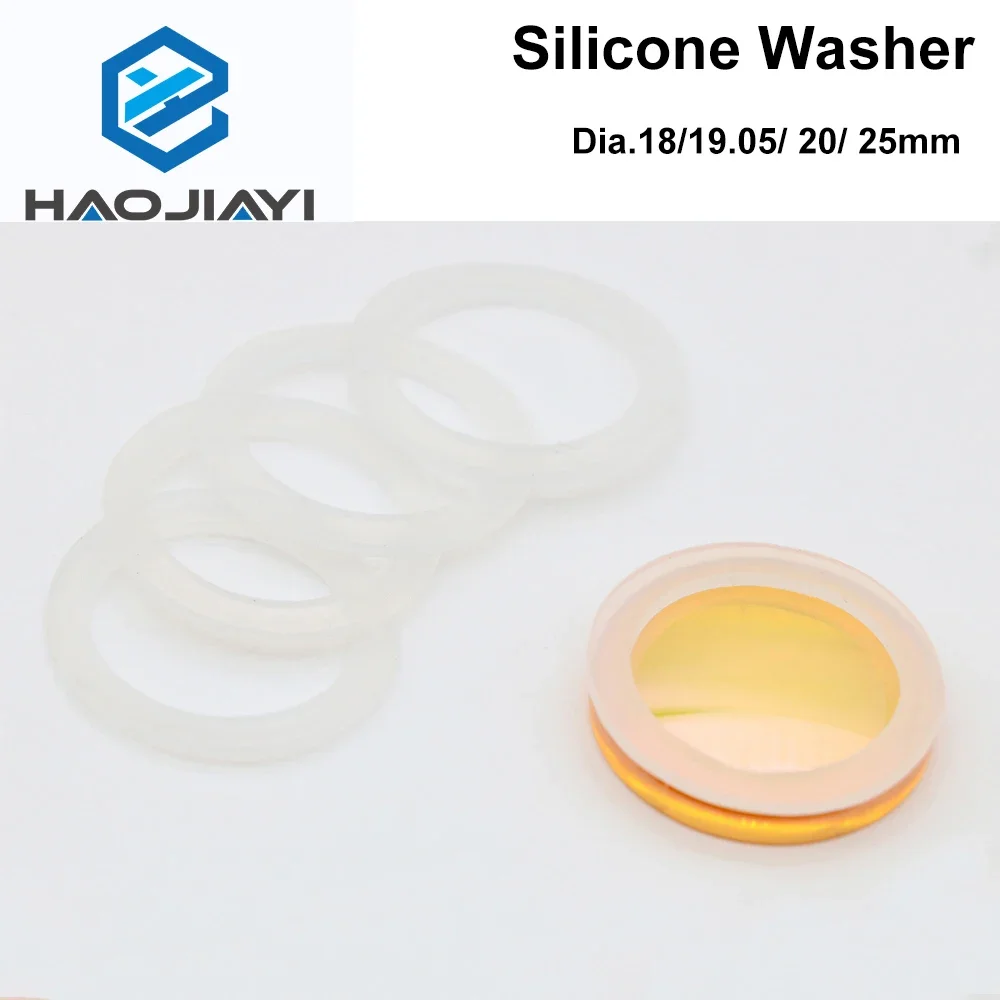 Haojiayi 5 Stuks Siliconen Wasmachine 19.05 20 25Mm Voor Co2 Laser Focussering Lens Spiegels