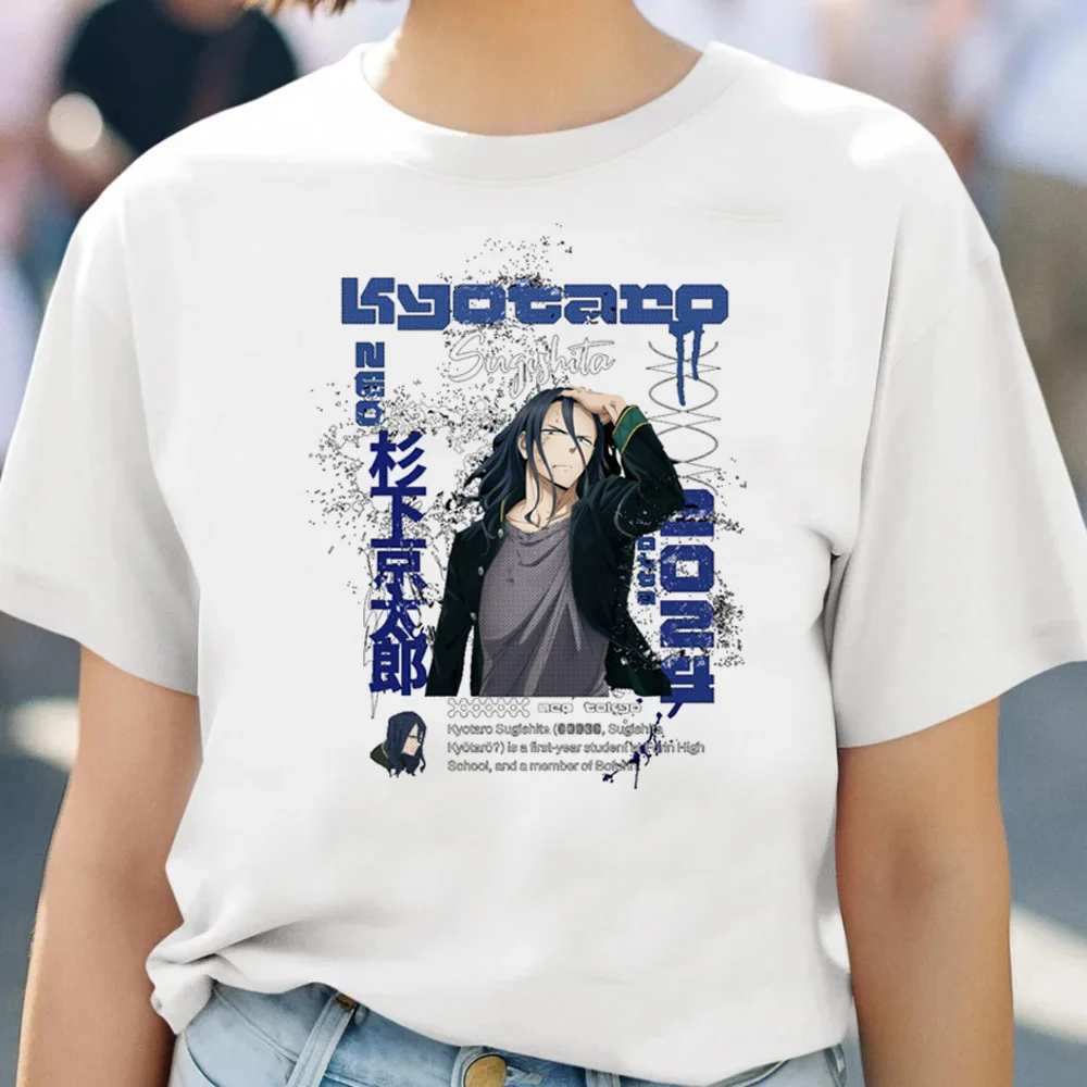 Japanese Anime Wind Breaker T Shirt Men Women Kawaii Cartoon Graphic Tees 3