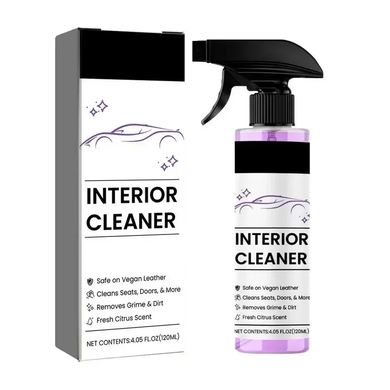 Car Interior Cleaner  Care Spray 120ml Leather Cleaner & Conditioner  Care Spray Refurbishment Cleaning Agent Multipurpose