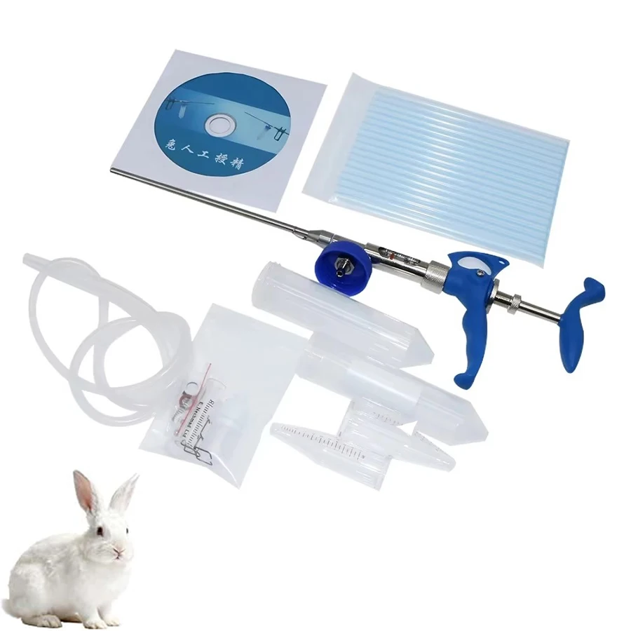 2ml Rabbit Artificial Continuous Insemination Gun Adjustable Rabbit Insemination Gun Farm Animals Reproduction Equipment