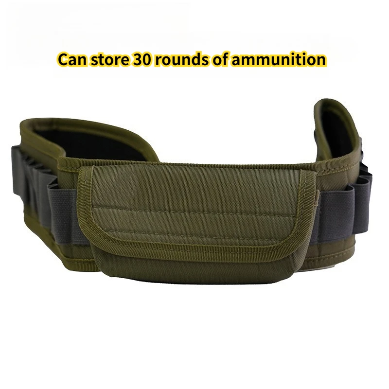 Tactical 30/25Rounds Bandolier Belt 12 Gauge Cartridge Pouch Hunting Shotgun Shell Ammo Pouch Training Hunting Accessories view 4