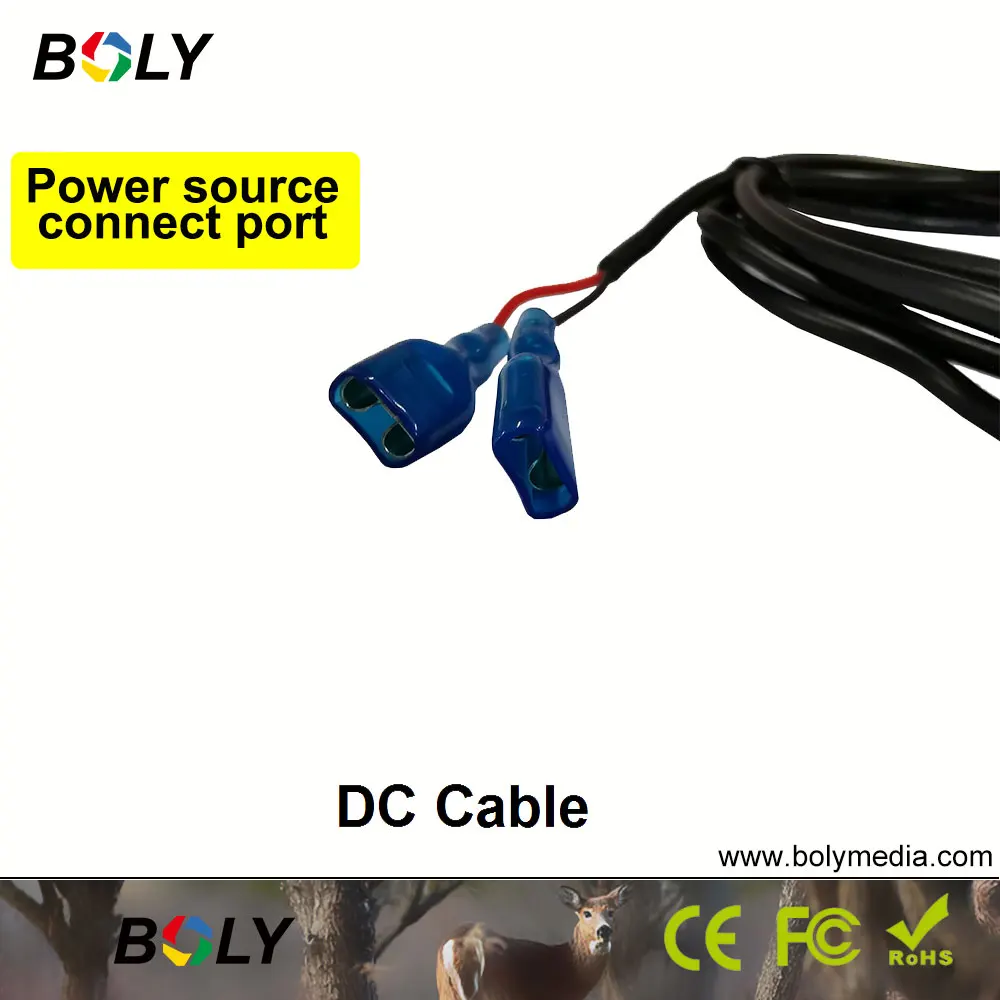 BolyGuard DC Cable for MG983G-12M MG983G-30M MG984G-30M Trail Camera Power Cable for Boly Hunting Camera