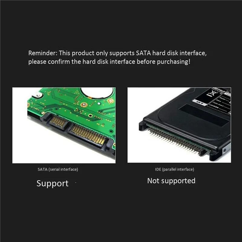 

4X USB 3.1 мобильный жесткий диск 2,5-дюймовый жесткий диск SATA Корпус SSD Поддержка жесткого диска 15 мм для компьютера, ноутбука