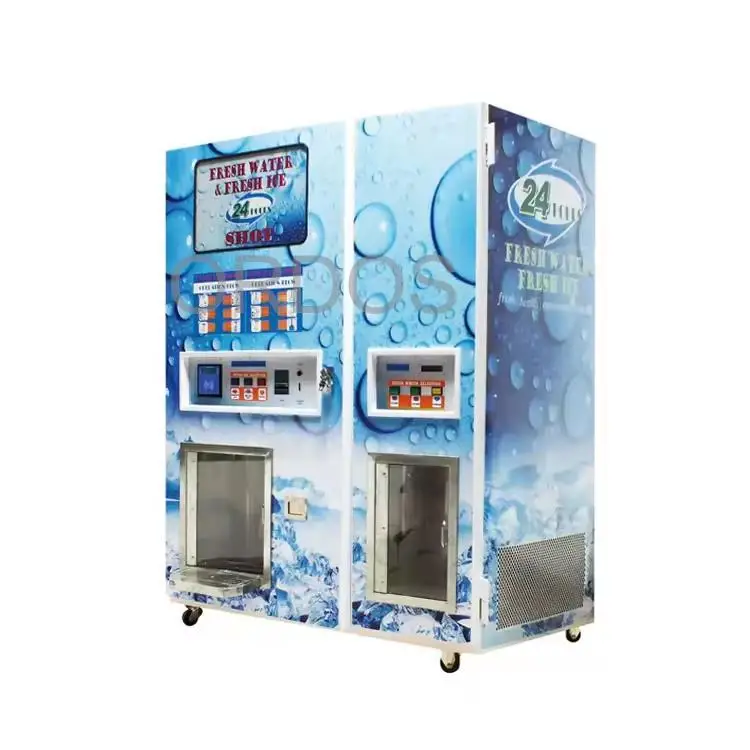 Self service commercial ice vending machine dispenser