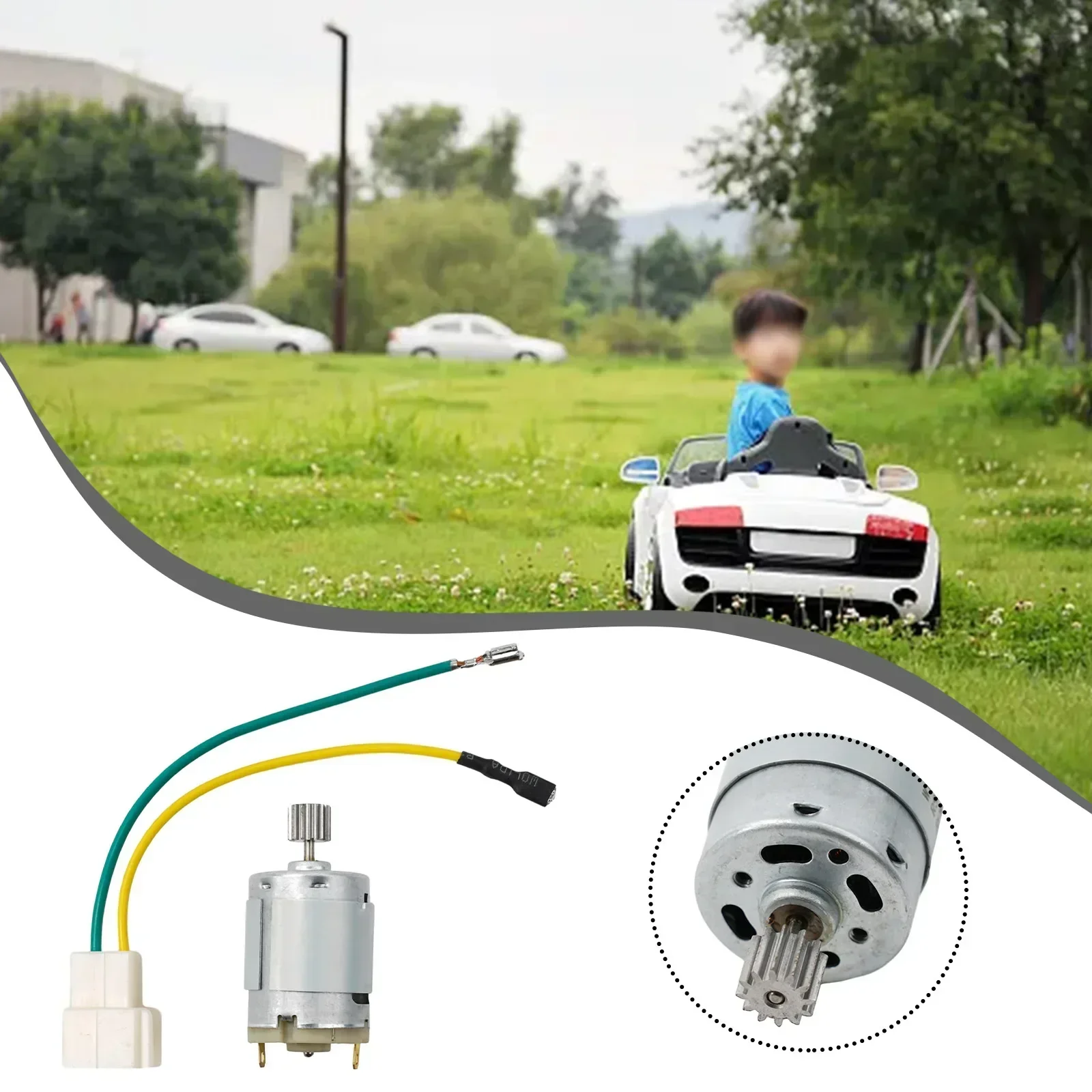 

1 Set Motors For Kids Electric Vehicle Motor 550 RS390 RS380 12V 6V DL555 24V 10 Teeth 1cm Replacement Accessories