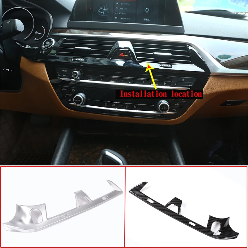 

ASB Chrome Car Central Control Air Outlet Panel Frame Cover Trim for BMW 5 Series G30 525i 530i 540i 2018-2021 Car Accessories