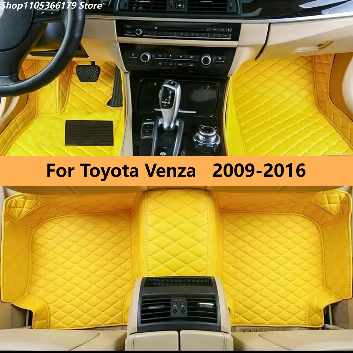 

Кожаные автомобильные коврики для Toyota Venza 2016 2015 2014 2013 2012 2011 2010 2009, всепогодные водонепроницаемые автомобильные коврики