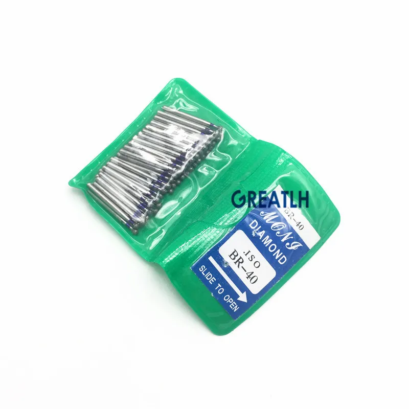 

BR Series 50pcs Dental Burs FG High Speed Burs Teeth Polishing Tool 1.6mm Shank Total 2cm Long Dental Materials