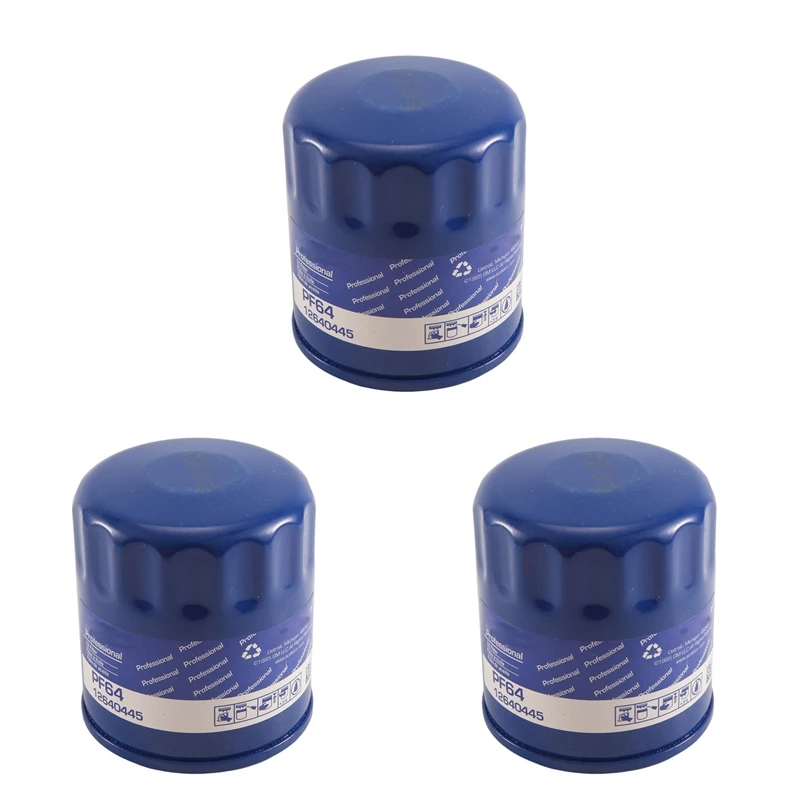 

3X Automotive PF64 Engine Oil Filter 12640445 For Buick Cadillac Chevrolet GMC Engine Parts-AD39