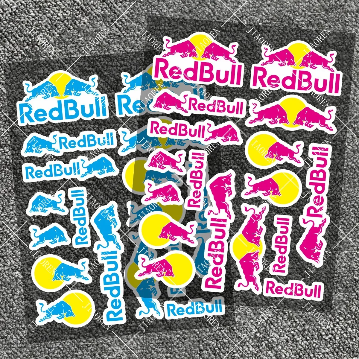 

Виниловая наклейка на мотоцикл Red Bull с логотипом, комплект наклеек на бак для шлема