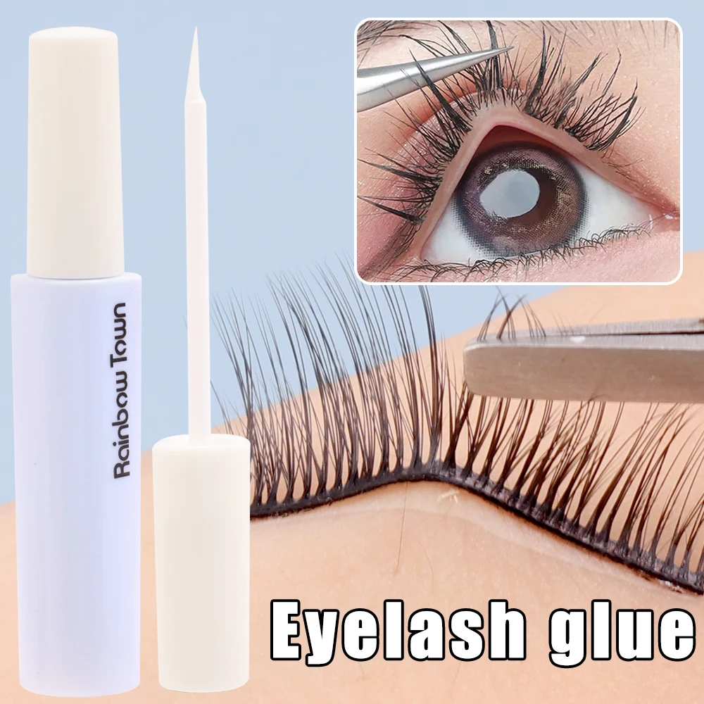 Lasting White Eyelashes Glue Non-Irritant Waterproof Invisible Fake Eye Lash Glue for False Lashes Extension Glue Makeup Tools