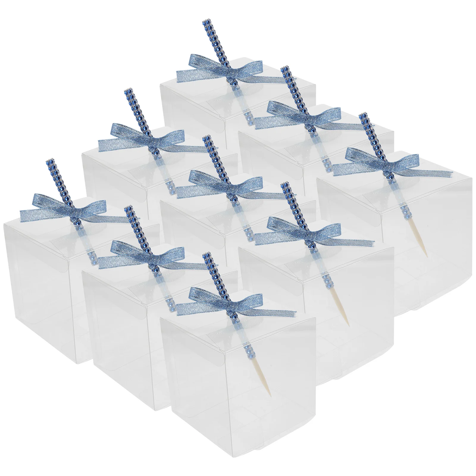 Caixa de presente transparente para doces, caixa de armazenamento de chocolate, lembranças para festa, organizador de maçãs, embalagem, lanches, presentes