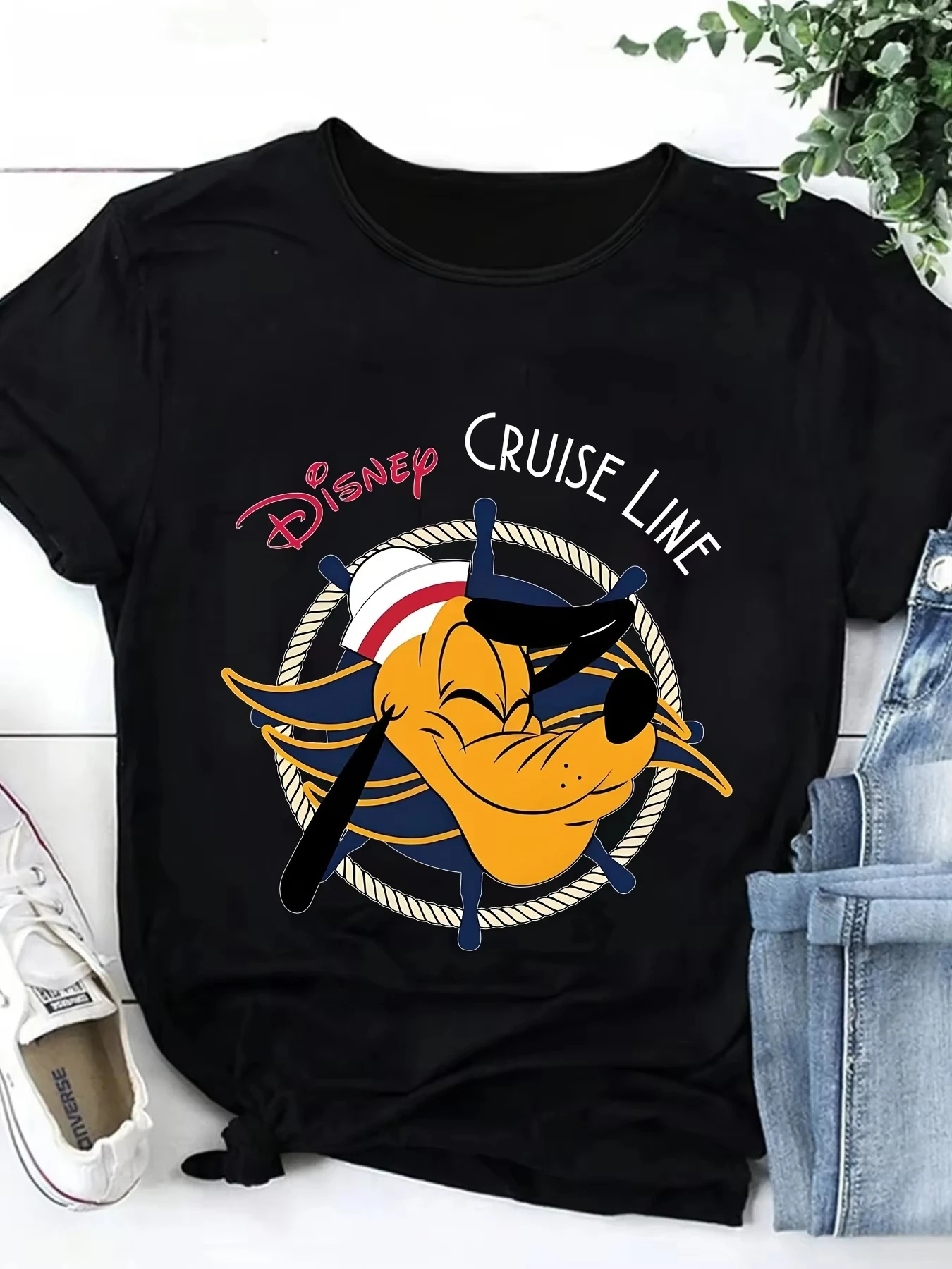 

2025 Summer Men's Disney Prometheus Print T-Shirt Daily Leisure and Theme Activities Wear Unisex Cotton Short Sleeve Oversized