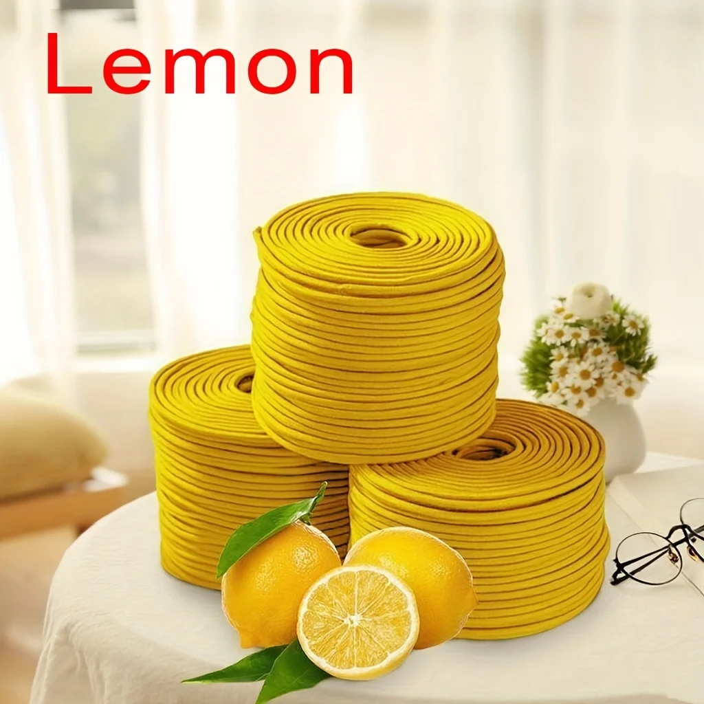 40 Lemon Spiral Incense Sticks, Lemon Essence Extracted Curly Incense Cones - Perfect for Meditation, Home Decoration, Yoga, Office Use, Thanksgiving, Christmas and Holiday Gifts