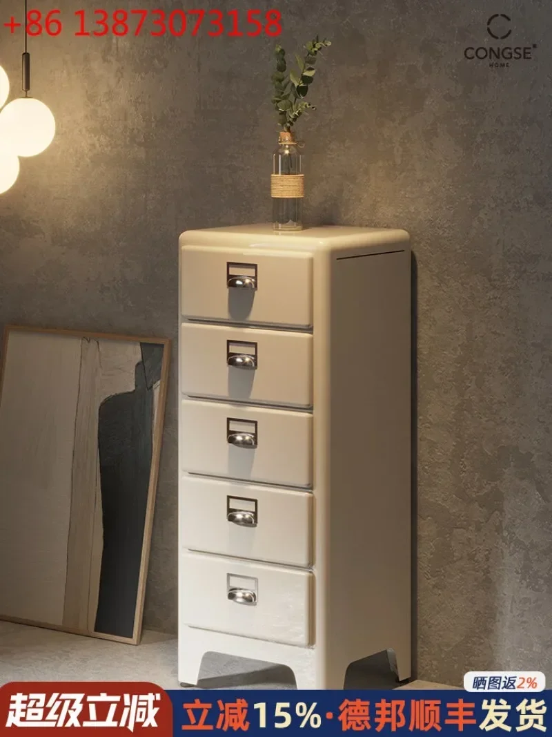 Japanese retro multi-functional metal home living room iron storage cabinet