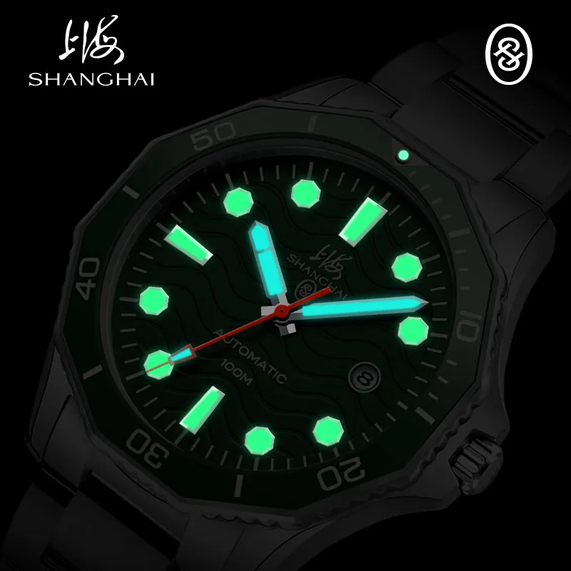 Shanghai Men's Dive Watch 100M Ceramic Bezel