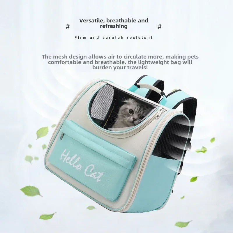 Cat Carrier Bags Windproof Outdoor Travel Backpack for Cat Small Dogs Transport Carrying Bag Cat Backpack Carriers with Cushion