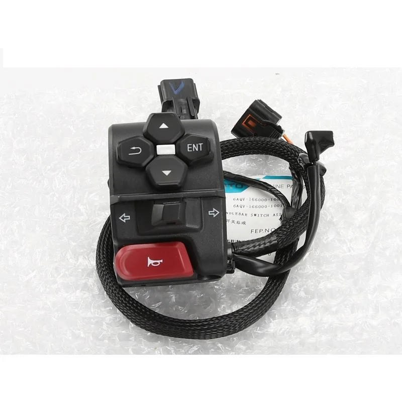 Cocok untuk suku cadang sepeda motor CFMOTO sakelar pegangan 450SRS CF400-6-9 rakitan sakelar lampu depan pengapian kiri dan kanan