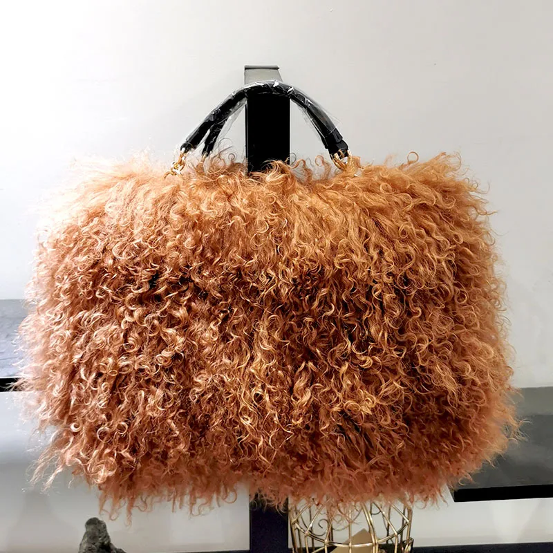 Imagem -03 - Luxo Real Fur Pérola Cadeia Shoulder Bolsa para Mulheres Designer Bolsas e Bolsas Festa de Embreagem Crossbody Bolsa Alta Qualidade