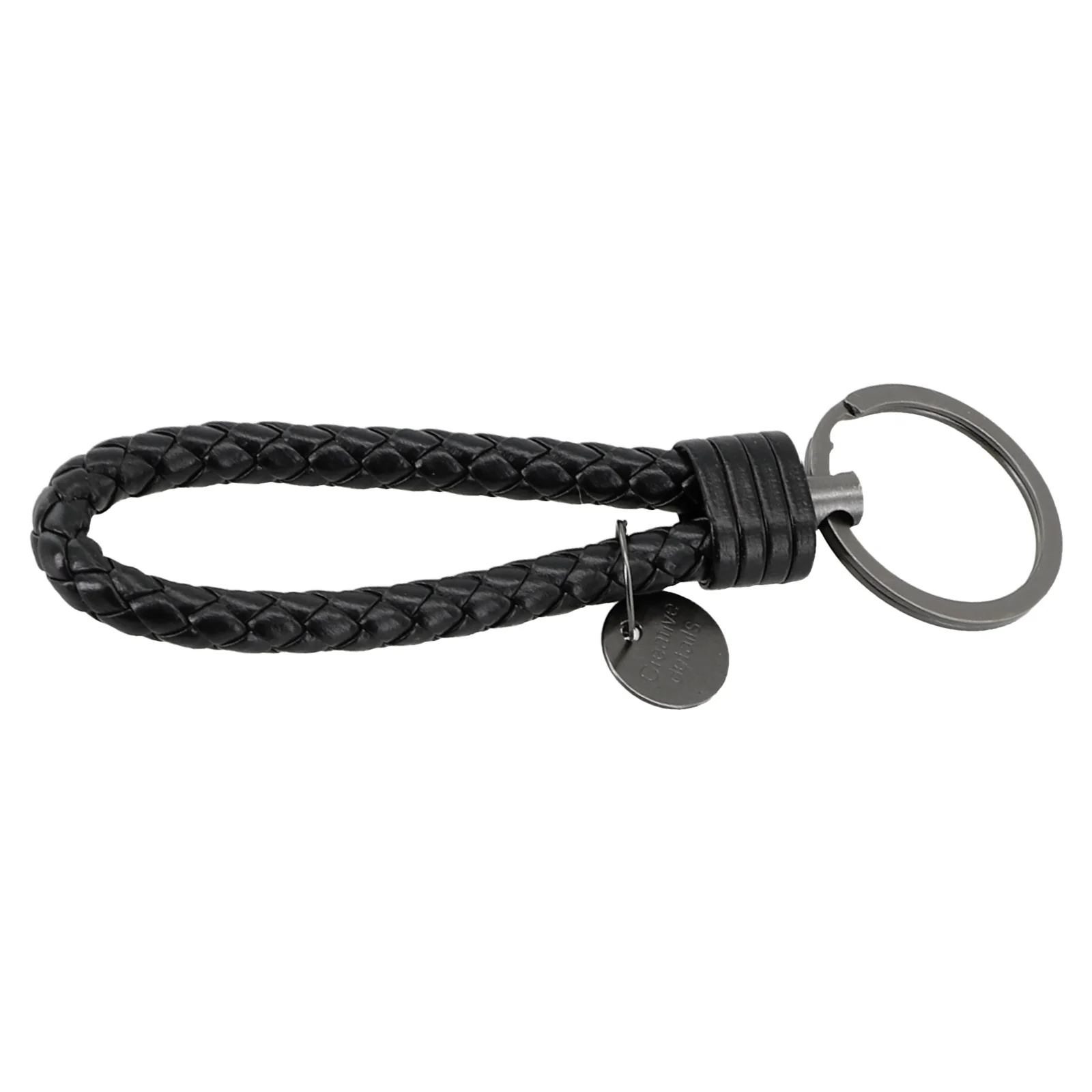 Car Keyring Leather Strap Braided Rope Keychain 10x1.7x1.1cm Effectively Avoid Falling Off The Accessories Such As Keys.