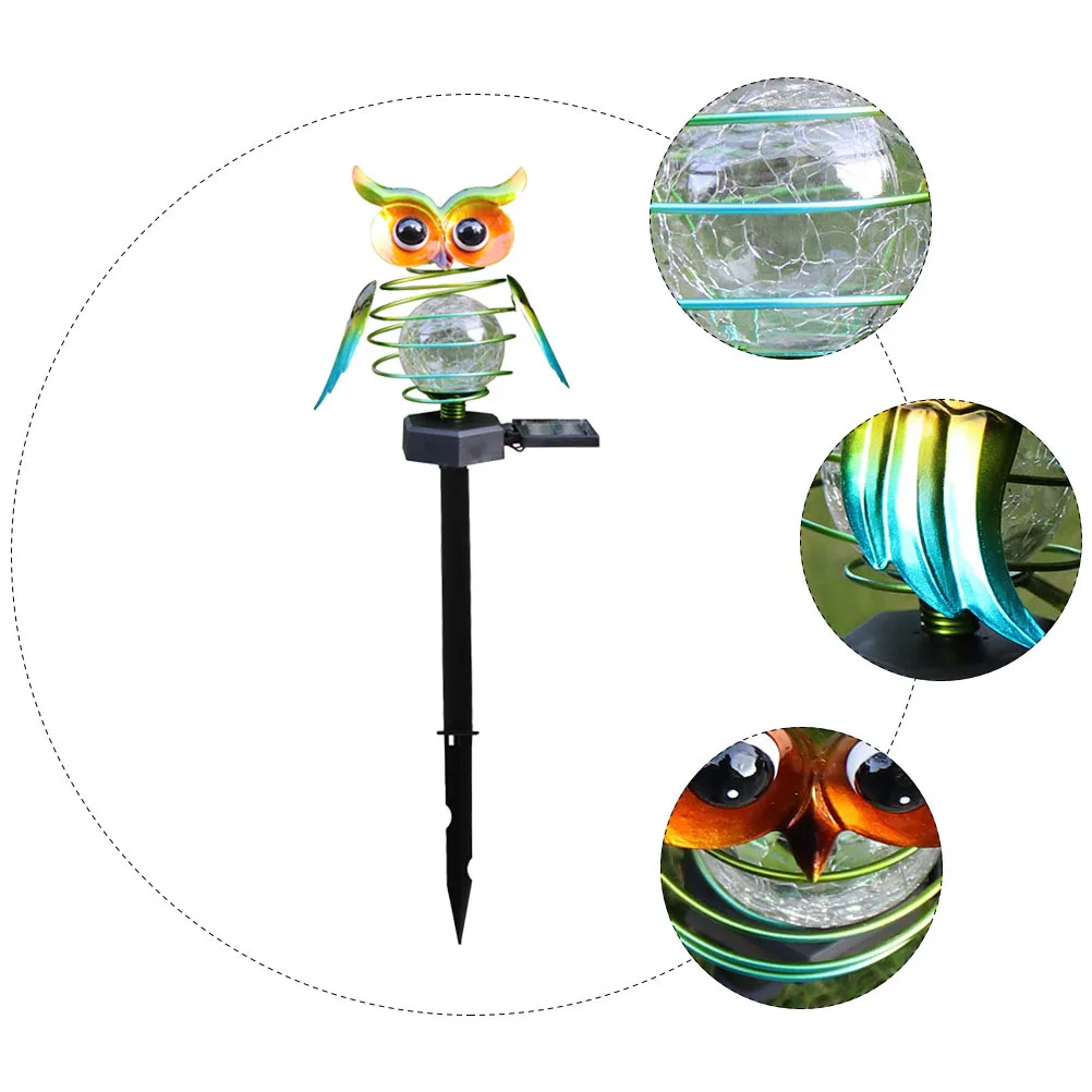 

1Pcs Owl Modeling Solar Lawn Light Outdoor Garden Decor Warm Glow Energy Efficient Yard Lamp for Driveway Walkway Landscape