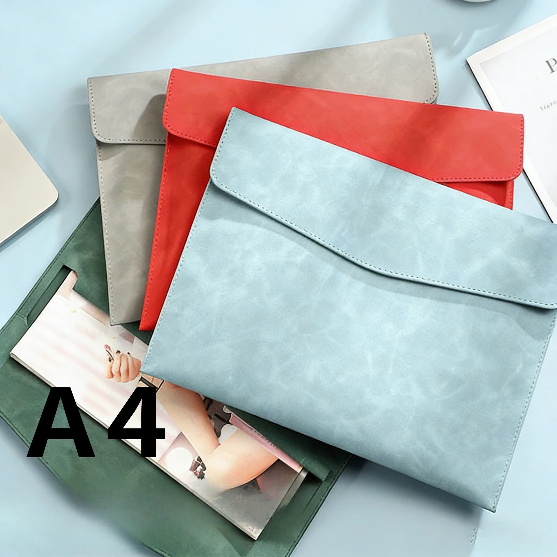 A4 Document Folder – File Folder, Business Document Envelope, Receipt Storage Pouch