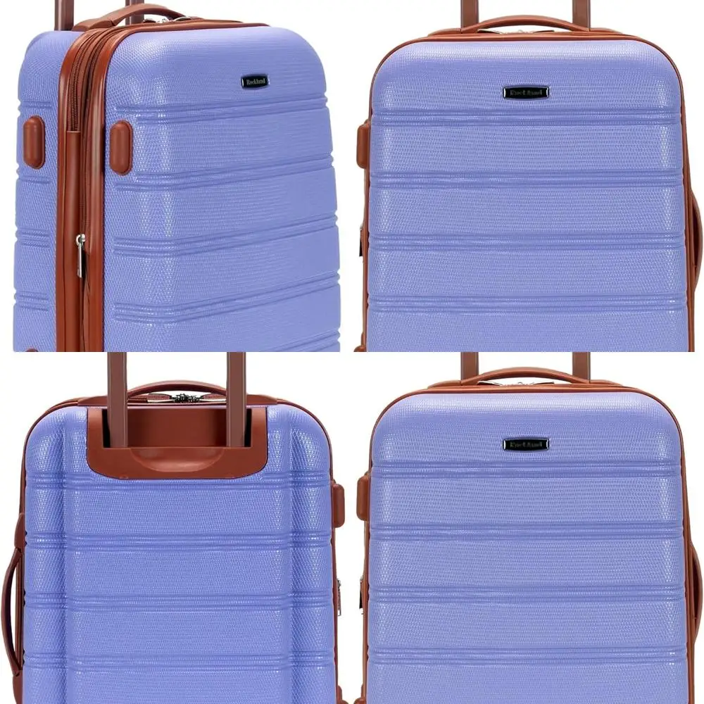 20 Lavender Hardshell Spinner Luggage, Melbourne Carry-On Suitcase